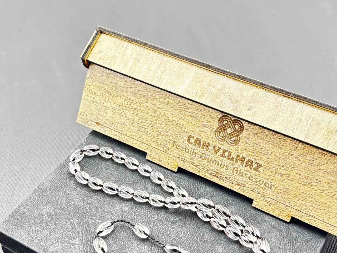 Şükrü Baba Premium Oymalı Sıkma Şeffaf Tesbih